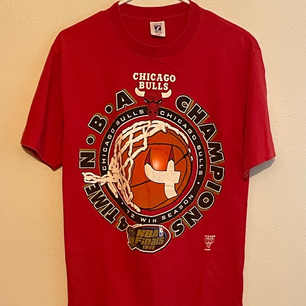Vintage 1996 Md Chicago Bulls Finals Logo 7